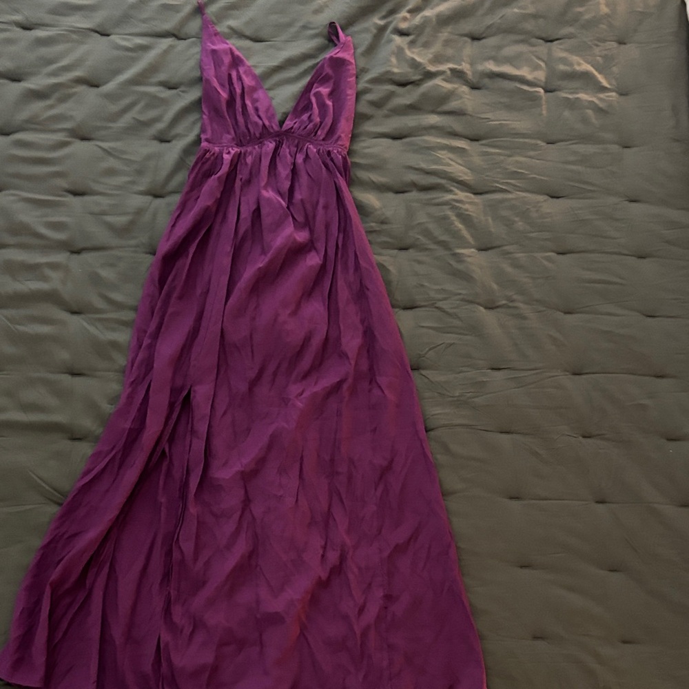 Francesca’s Purple Dress with Slit